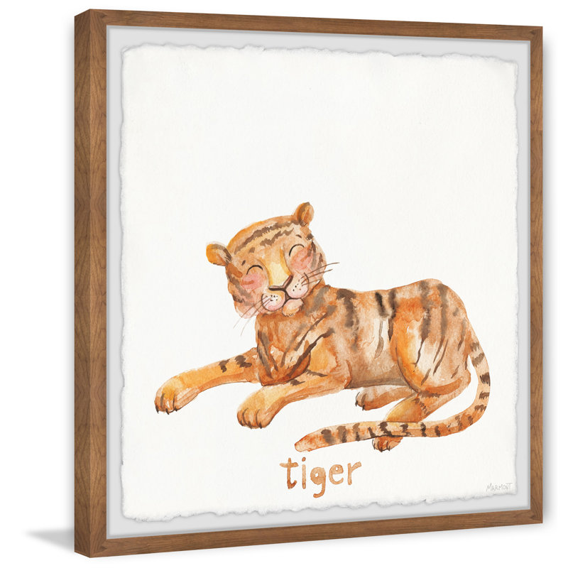Reproduction encadrée d'Yves Little Tiger, H 18 po x l 18 po x P 1,5 po