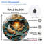 Horloge murale en verre 12 po Sunset Fox