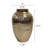Demilouise Handmade Decorative Aluminum Vase - Gold-1800364733
