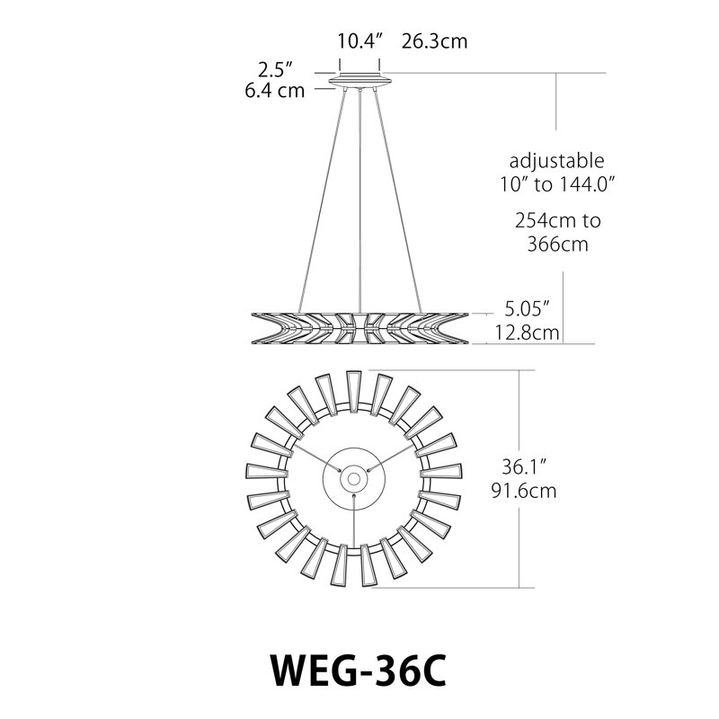 Wedge 24 - Light Unique / Statement Wagon Wheel Chandelier