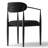 Upholstered Chenille Dining Chairs with Arms-310175484-304914996