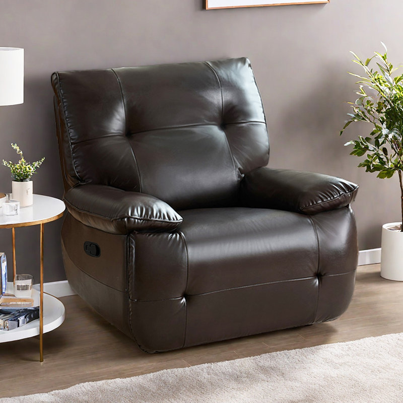 Fauteuil inclinable Quanetta, Marron foncé