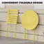 3-Piece Folding Patio Bistro Set with Steel Frame & Round Table | Weather-Resistant Space-Saving Furniture for Balcony, Garden & Deck – 2 Chairs Included-136061679