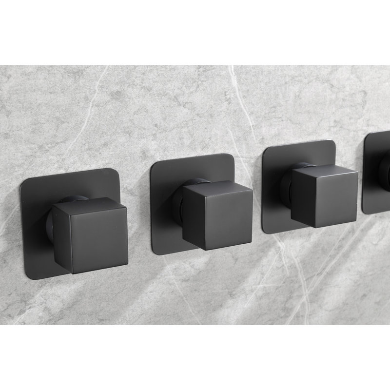 Valve de contrôle de volume en métal coulé 3 3/4 po, noir mat, laiton, résistant à la corrosion et à la rouille, poignée réglable, surface transparente à débit très élevé pour installation, traité pour la rouille, installation sans effort