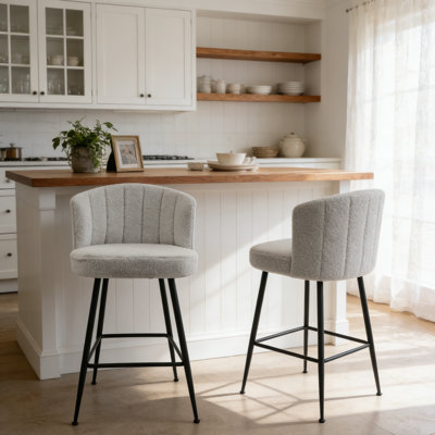 Lacorey 25.2" Counter & Bar Stool with Large Seat and Back