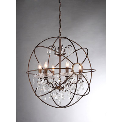 Simonton 6 - Light Dimmable Globe Chandelier