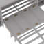 Lit escamotable double avec rangement spacieux, idéal pour les chambres compactes et les chambres d'amis, finition gris clair-237900981