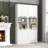 Costway 75" Bathroom Storage Cabinet With 4 Doors & 2 Open Compartments Freestanding-1659888965