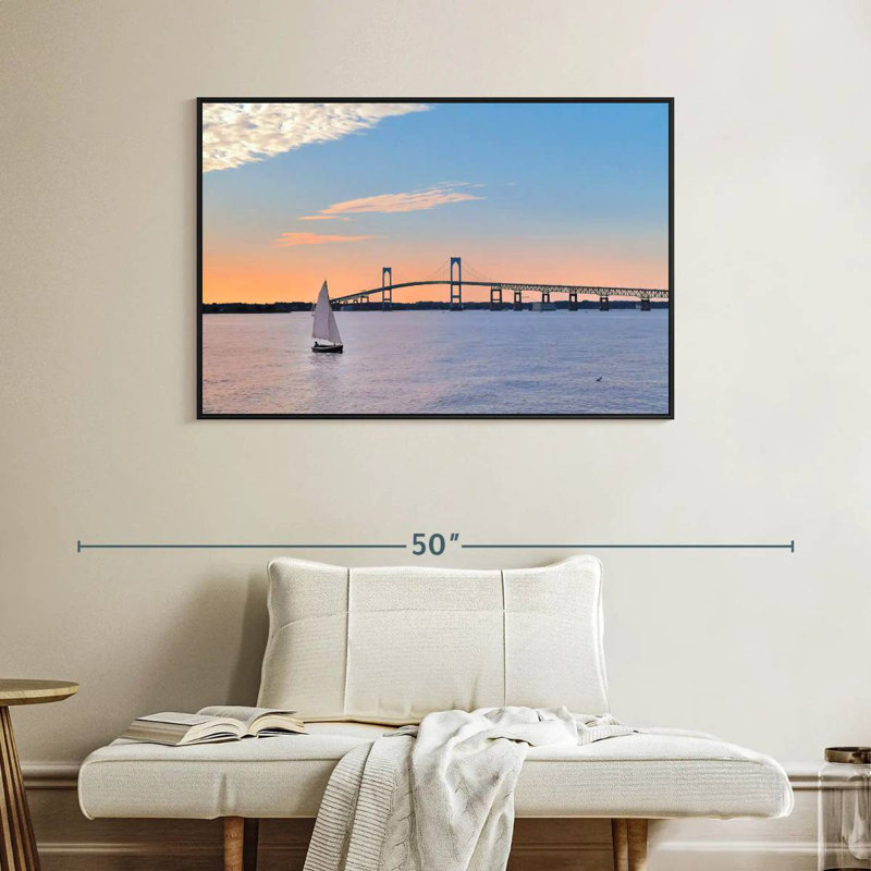 Pont de Newport, Cadre flottant noir, 40 po x 27 po
