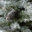 Sapin floqué avec lumières DEL-88089314