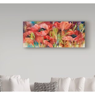  Ready2HangArt 'Painted Petals LV' Canvas Wall Art 30 Inches  High by 40 Inches Wide: Posters & Prints