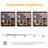 Extra Large Makeup Vanity Table with Sliding Lighted Mirror, Charging Station & Cushioned Stool, 5 Drawers Hidden Storage Modern Vanity Set with Nightstand for Bedroom-1411274788