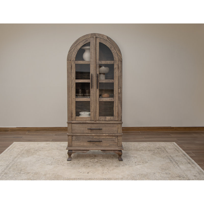 Arlette 2 Drawers 2 Doors, Cabinet, Zinc Gray