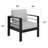 2 Piece Patio Aluminum Chair-88439963