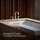 Purist® for Two Deck-Mount Bath Faucet Trim for High-Flow Valve with Lever Handles, Valve Not Included