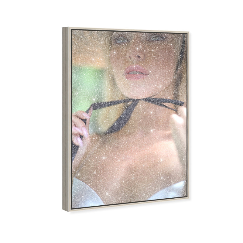 Yours Forever Canvas Fashion Print by Oliver Gal, Black Frame, 10 x 15, 31"H x 21"W, Silver Frame