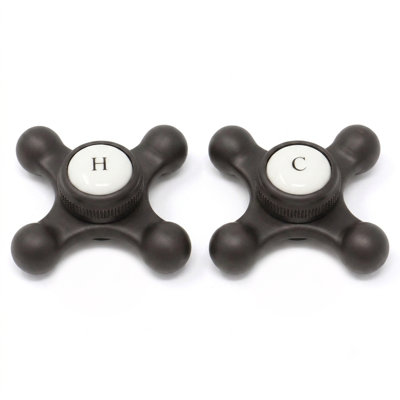 P0220 Cross Point Temperature Handles with Button