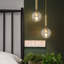 Luminaire suspendu en verre E12