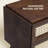 NTC MEL Solid Wood Nightstand with 2 Drawers, Handwoven Natural Rattan Bedside Table, Mid Century Modern Night Stand, Wooden Side Table for Bedroom, Easy Assembly, Dark Walnut-125492174-125492175