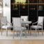 Table de salle à manger extensible avec 4 chaises pour la salle à manger