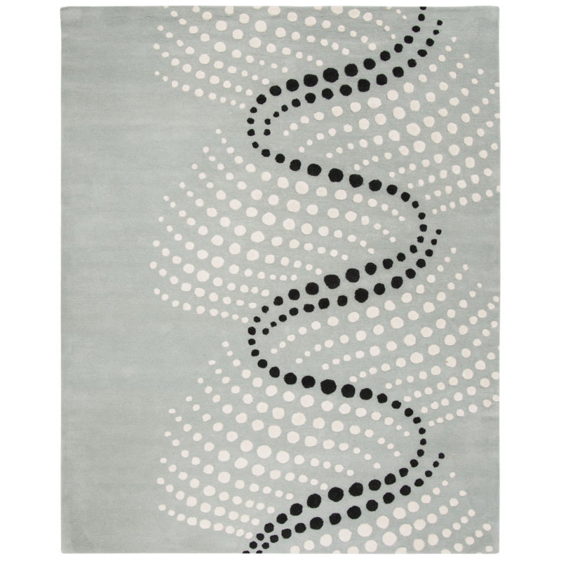 Carolette Hand Tufted Wool And Viscose Abstract Rug, Rectangle 7'6" x 9'6"