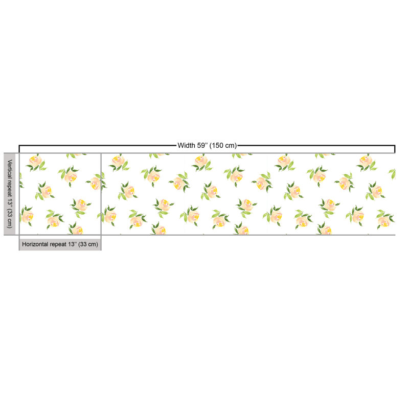 Charlanda Rose Bouquets Bridal Branches Multi-Purpose Fabric
