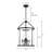 Qudarius 4-Light Dimmable Iron Drum Chandelier -1341275929-1283296522