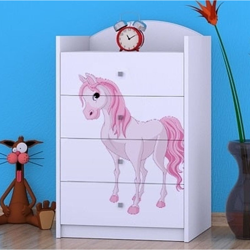 Noles 4 Drawer Chest, White