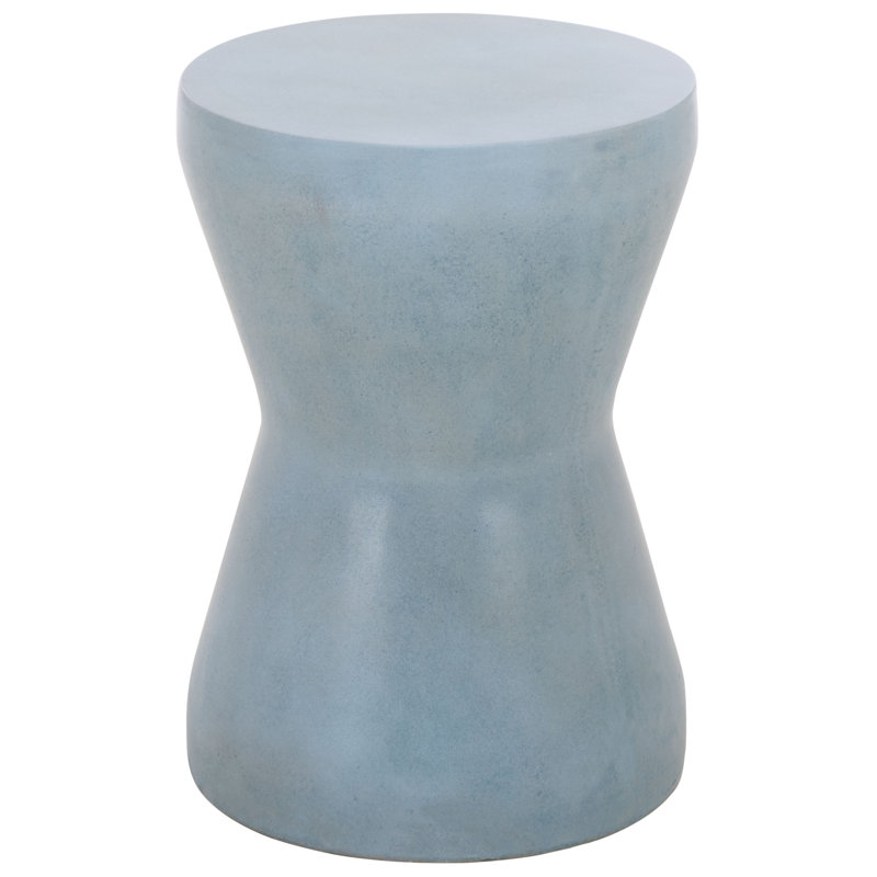 Zenni Concrete Patio Table, Powder Blue