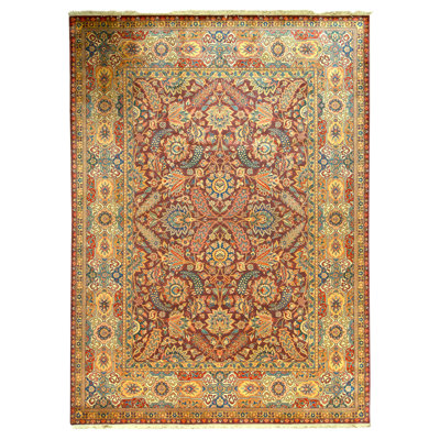 Tapis rouge noué à la main de haute qualité