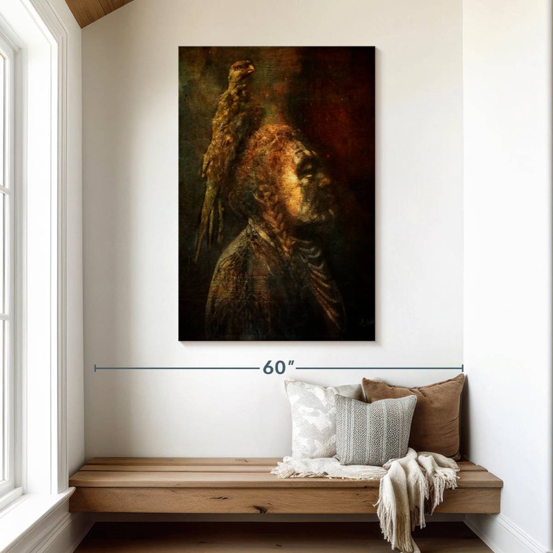 Two Whistles, 48" H x 32" W