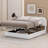 Teddy Fleece Upholstered Platform Bed With Hydraulic Storage System-1543398113-1543398119