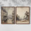 «Vintage Landscape», impression de giclée encadrée - ensemble de 2-787423685-787423686