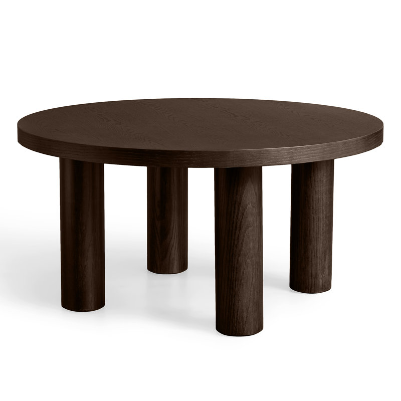 Table basse ronde en bois massif Darthie 
