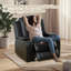 Fauteuil inclinable en cuir noir