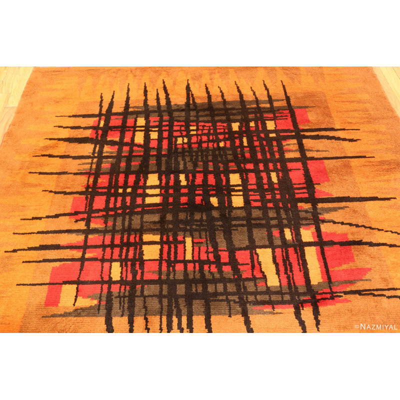 Scandinavian One-of-a-Kind Rectangle 6'7" X 7'3" Area Rug