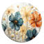 Laureole - Art abstrait rond en métal-109671258