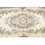 Tapis turc unique fait à la main avec motif floral beige brun - Revêtement de sol en laine pour la décoration intérieure
