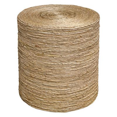 Evana Woven Drum Accent Table