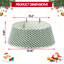 Collier pour arbre de Noël vert à motif de losanges doux, 33 po - 2 pinces assorties - jupe de Noël et base de support pour maison de fête, vert