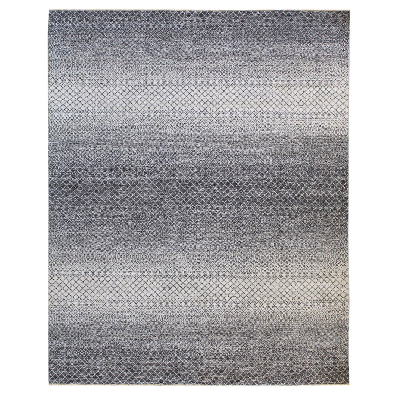 Tapis unique gris / ivoire 8 pi x 9 pi 11 po Sun and Sand