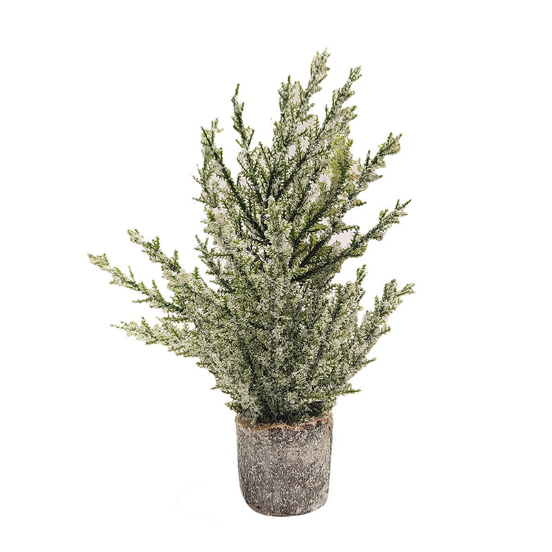 Small Flocked Christmas Pine Tree Mini Farmhouse Decorations Holiday Home Decor Small Flocked Christmas Pine Tree Mini Farmhouse Decorations Holiday Home Decor