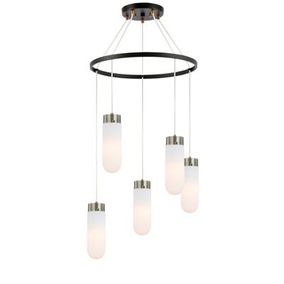 Happel 5 - Light LED Tiered Chandelier