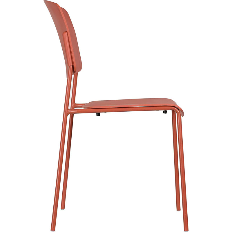 Chaise de terrasse empilable Isbella, Orange feu