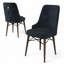 Ensemble de chaises élégantes 6 pièces, anthracite et brun | Structure 100% métal, pieds en bois, dossier 18 en mousse, 22 sièges en mousse | Dimensions: 18,1 po x 37,0 po x 18,1 po | Design moderne, parfait pour les salles à manger et les espaces de vie-2109962433-2109962435-2109962447