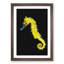 Yellow Seahorse - Picture Frame Graphic Art-62783095-62783096