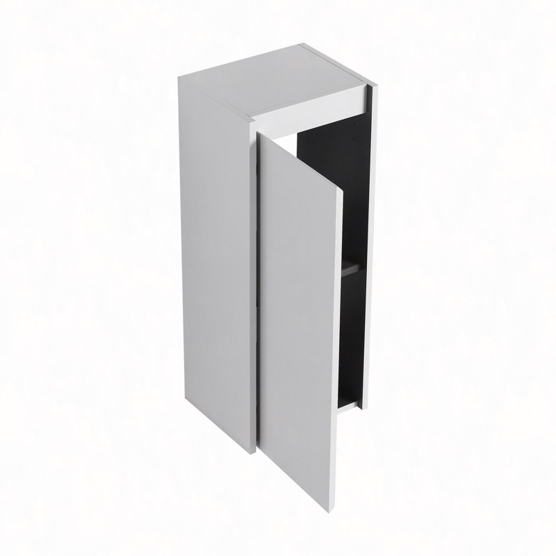 12" Bathroom Side Cabinet,Soft Close Doors,Float Mounting Design (KD-Packing)