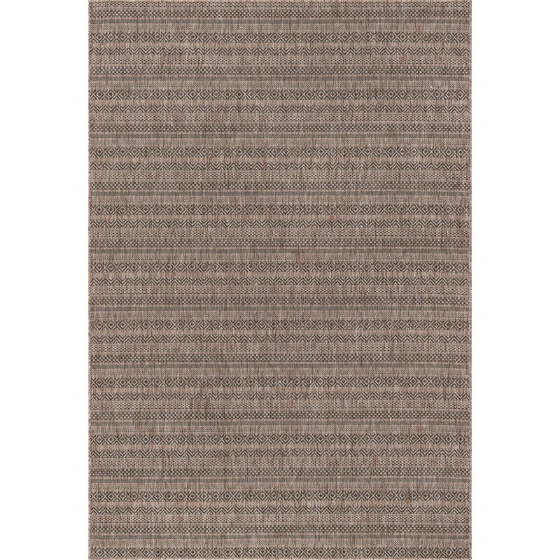 Tapis d'extérieur scintillant brun clair, Rectangle 6 pi x 9 pi