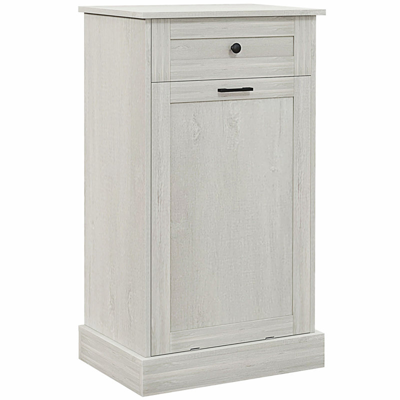 Porte-poubelle de cuisine autoportant avec tiroir, gris clair Kitchen Tilt Out, Light Gray