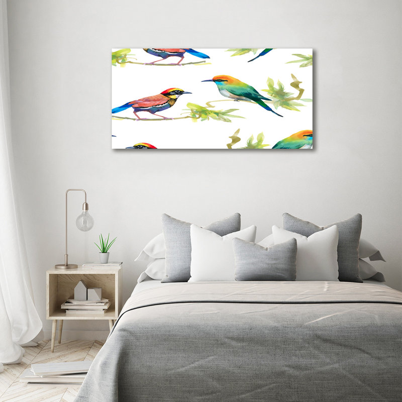 Exotic Birds - Wrapped Canvas Print